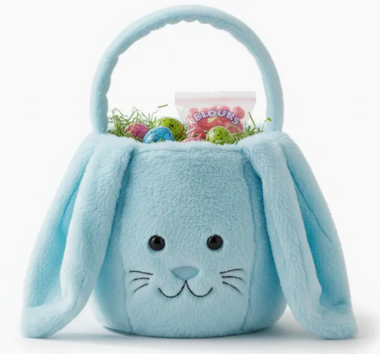 Plush Easter Basket-Blue
