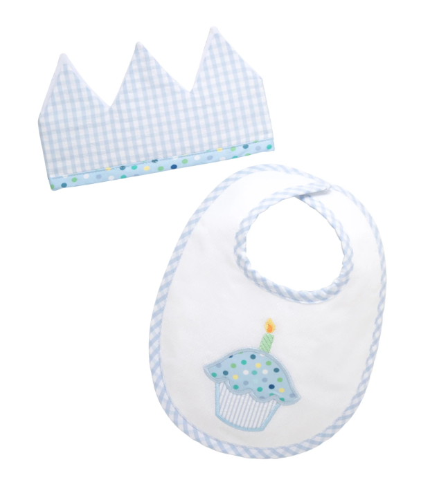 Birthday Bib and Crown Set!