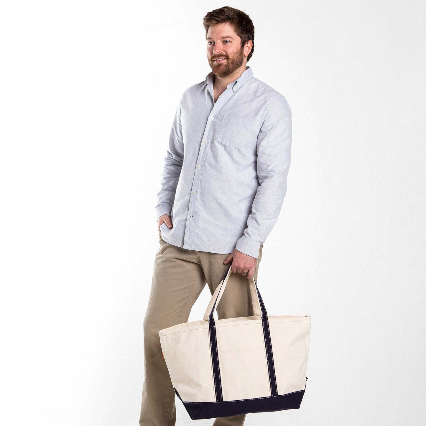 Large-Sized "Boat Tote" Canvas Tote Bags