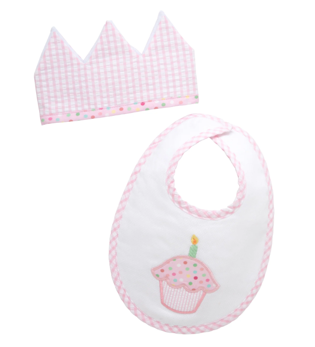 Birthday Bib and Crown Set!