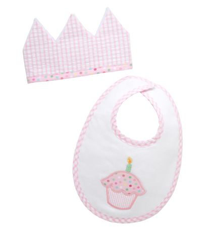Birthday Bib and Crown Set!